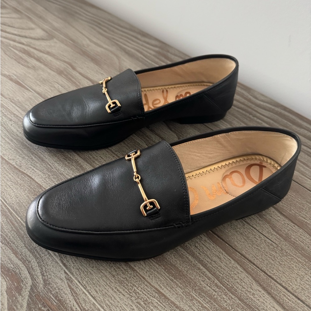 Sam Eldeman Black LORAINE BIT LOAFER sz 7